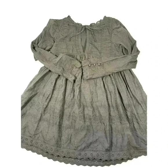 NWOT Free People Black Embroidered Size Small Mini Dress - Picture 1 of 9